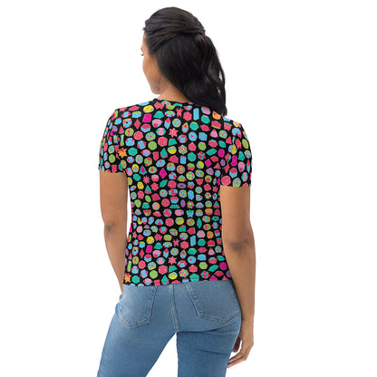 ALL THE SHAPES SMALL-SCALE Women's Allover T-shirt