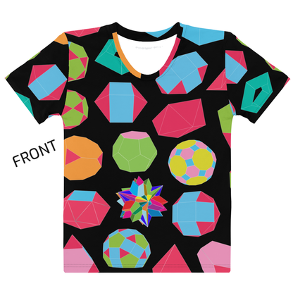 ALL THE SHAPES LARGE-SCALE: Women's Allover T-shirt
