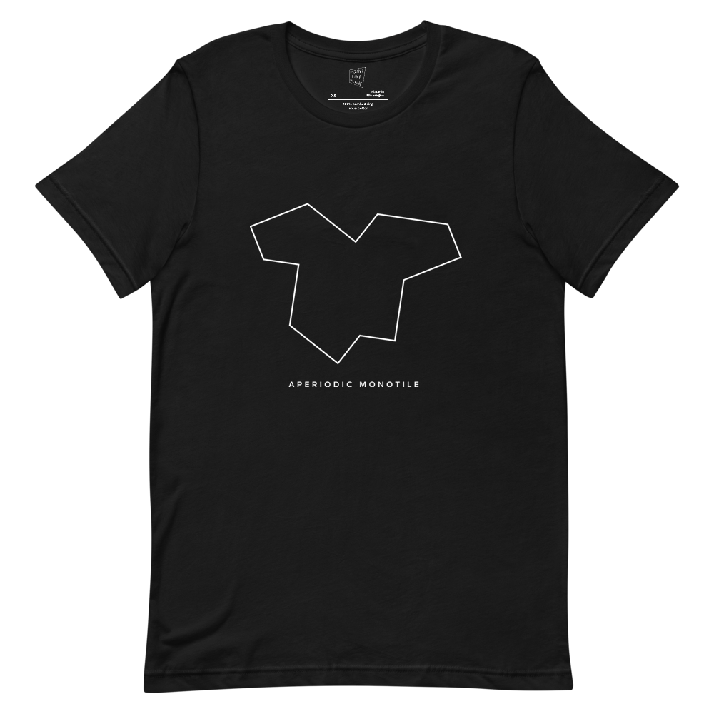 APERIODIC MONOTILE: Single Outlined Tile (Unisex Regular T-Shirt)