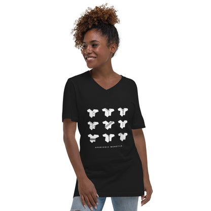 APERIODIC MONOTILE: 9 Various Shirt-Tiles (Unisex V-Neck T-shirt)
